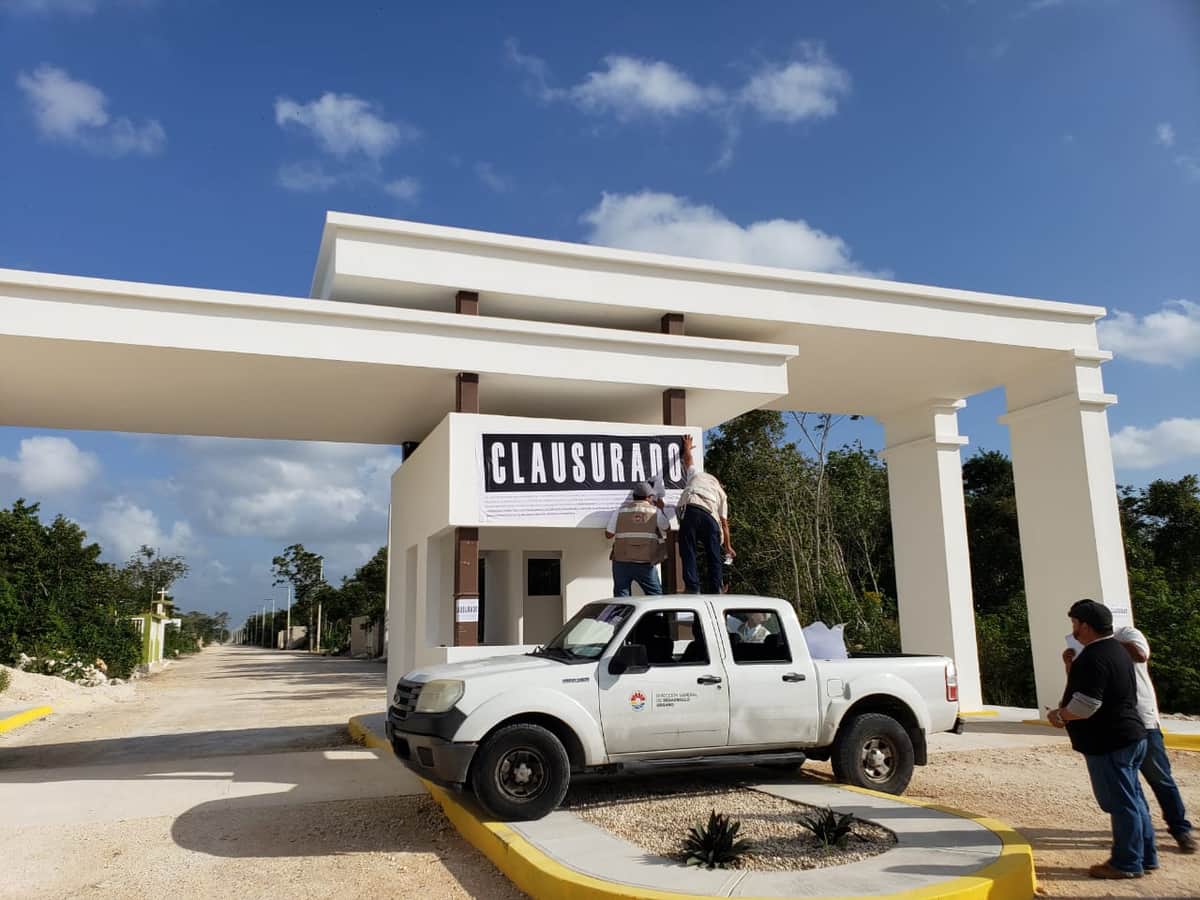 Vuelven a clausurar desarrollo irregular "El Mezquital" en Cancún