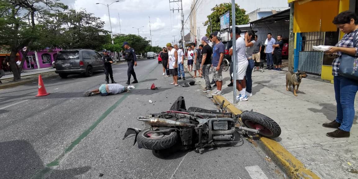 Muere motociclista atropellado en Chetumal