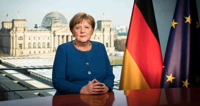 Angela Merkel ha sido puesta en cuarentena, por sospecha de coronavirus