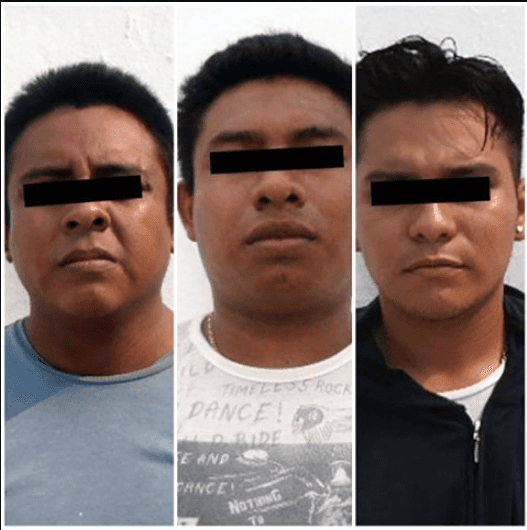 Agarran a tres sujetos con arma y drogas en Cancún