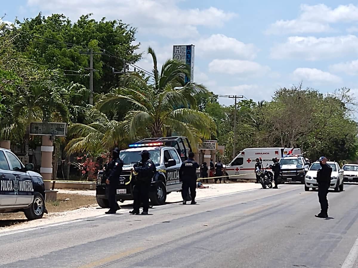 Ejecutan a persona afuera de un hotel de Cancún