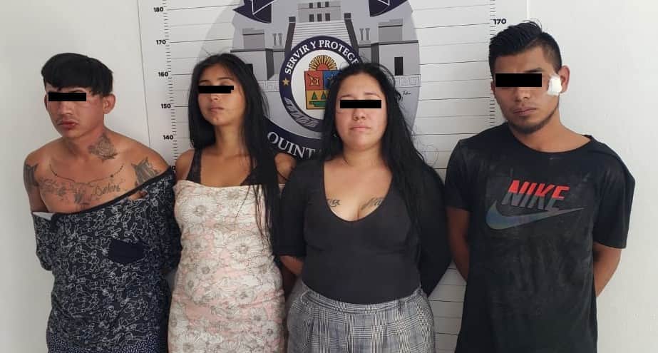 Detienen a cuatro en taxi robado en Cancún