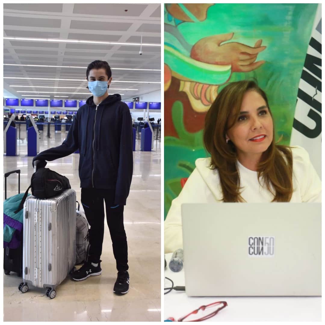 Cancunense varado en Europa es rescatado por Mara Lezama