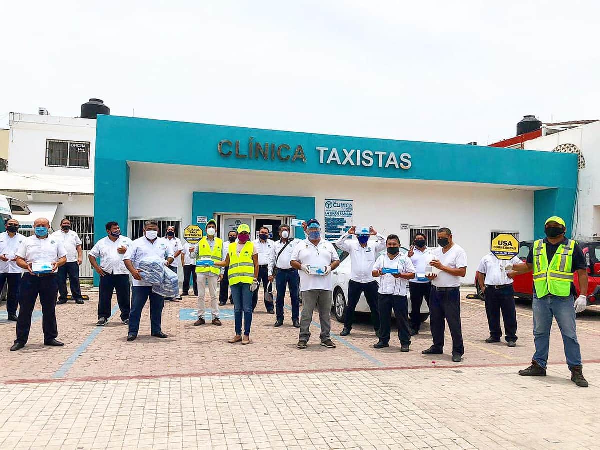 Taxistas de Playa del Carmen se preparan para la nueva normalidad