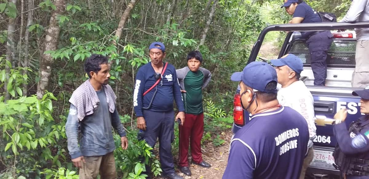 Pasaron 24 horas perdidos en la selva, en Chemuyil