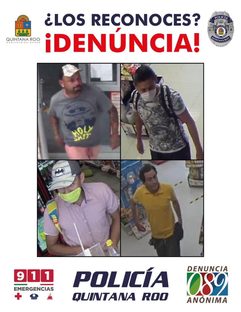 ¿Fuiste asaltado en Cancún? Estos son los rostros de los delincuentes que puedes identificar