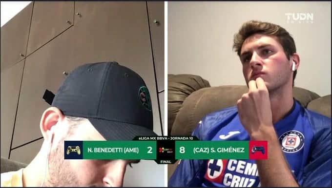 Golean a Nicolás Benedetti en el clásico joven de la e-Liga MX