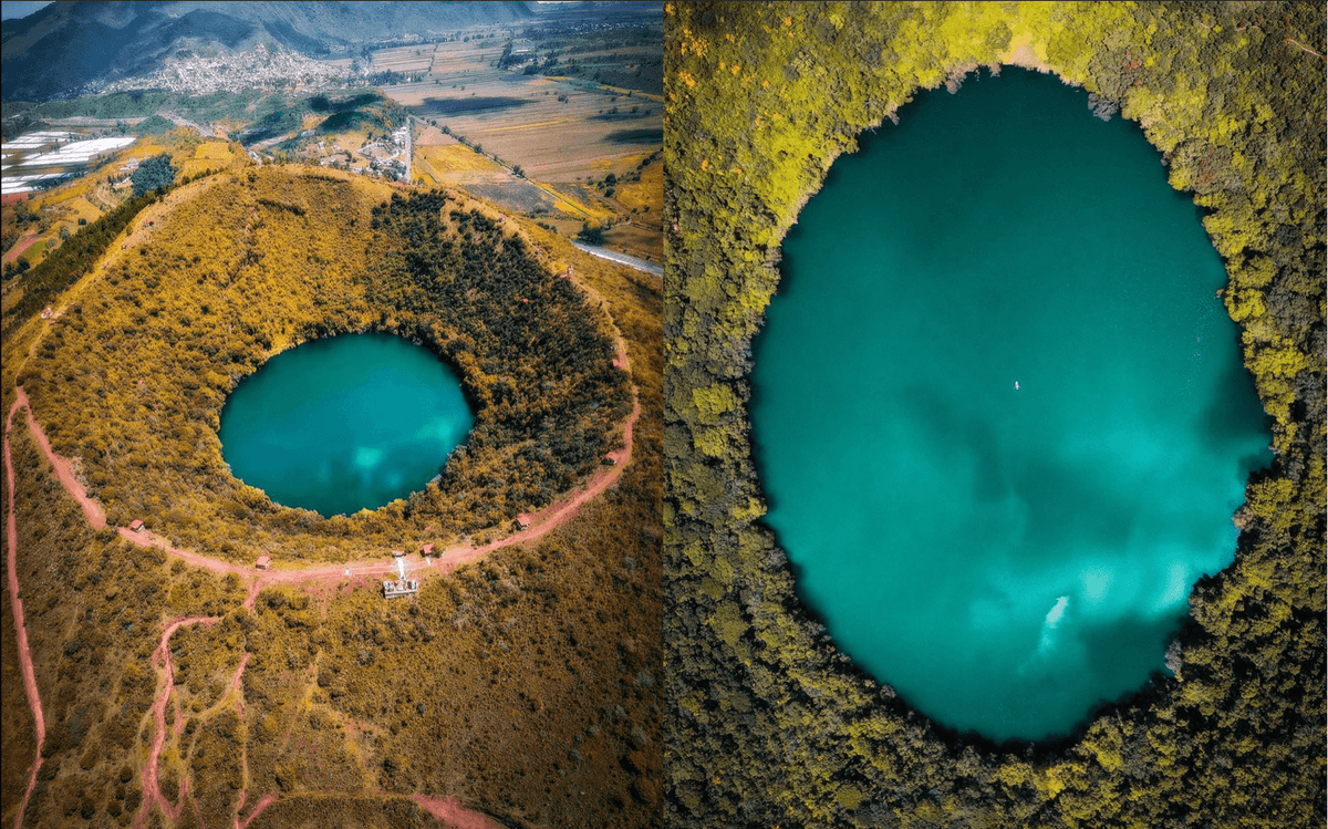 Descubre las maravillas de una insólita alberca ubicada en la cima de un volcán