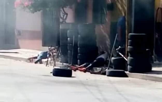 Disparos y granadazo contra vulcanizadora deja varios muertos en Guanajuato