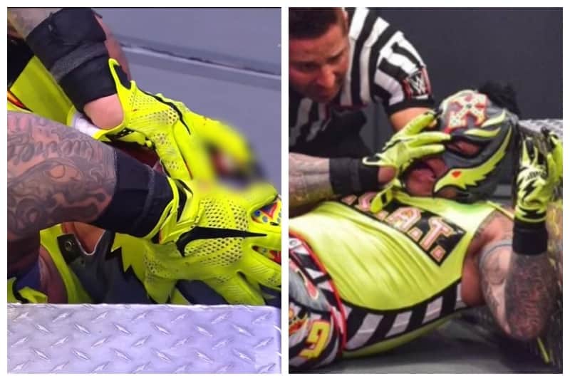 Video: ¡Rey Mysterio 'pierde el ojo' tras enfrentamiento con Seth Rollins!