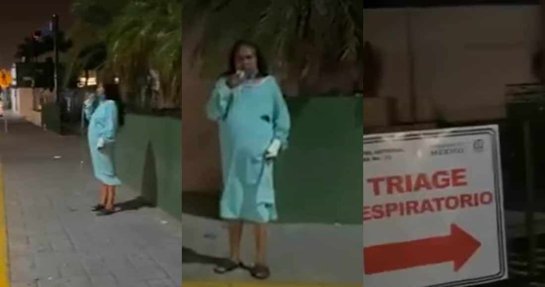 Video: Paciente con coronavirus sale del hospital a "tomar el aire"