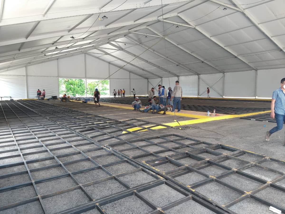 ¡Insuficiencia hospitalaria! Construyen pabellón COVID en Chetumal
