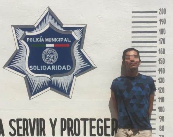 Atrapan a ladrón en la colonia Colosio de Playa del Carmen