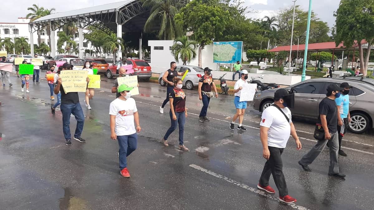 ¡Gimnasios de Chetumal ya no aguantan el Covid! marchan para exigir apertura