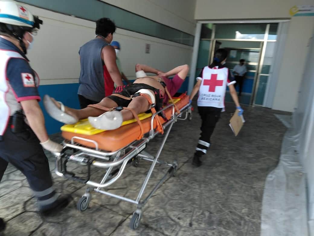 Desplome en obra deja a tres lesionados en Cancún