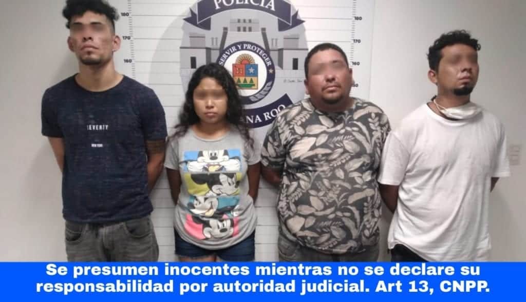 Detienen a cuatro por portación de arma de fuego en Cancún