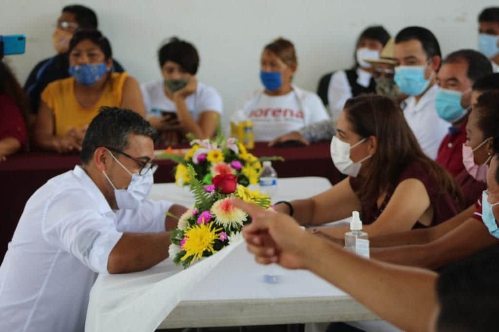Celebran morenistas dos años del gobierno de Mara Lezama