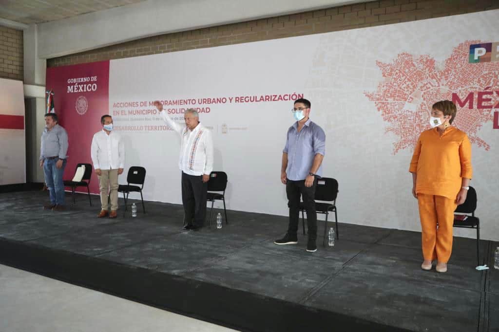 Escrituración de Colosio sí va, confirma AMLO en Playa del Carmen