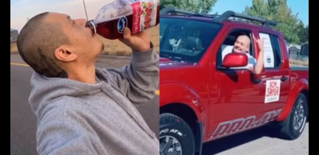 Le regalan 'troka' a Nathan Apodaca tras viralizarse su video de Tik Tok