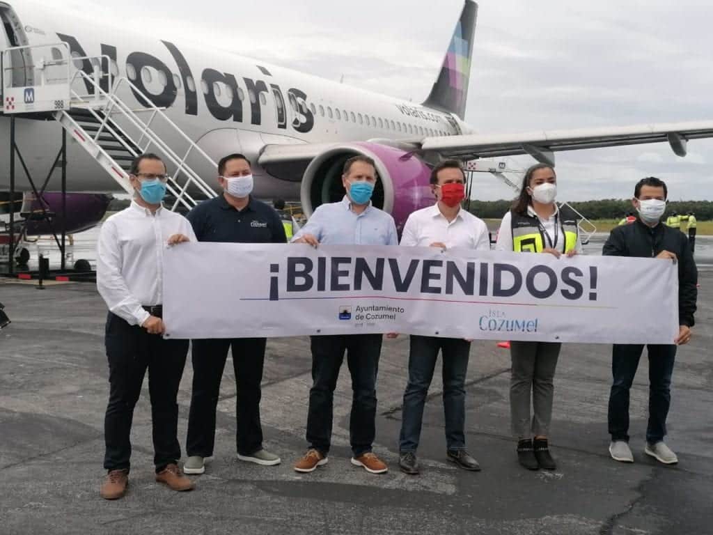 ¡Sigue la reapertura! Llega el primer vuelo de Volaris de CDMX a Cozumel