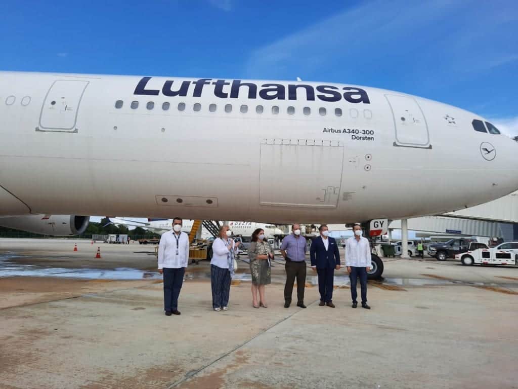 Cancún vuelve a conectarse a Europa, con llegada del primer vuelo de Frankfurt