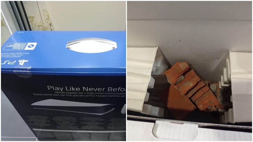 Viral: Compra por internet un PlayStation 5 y recibe caja con ladrillos