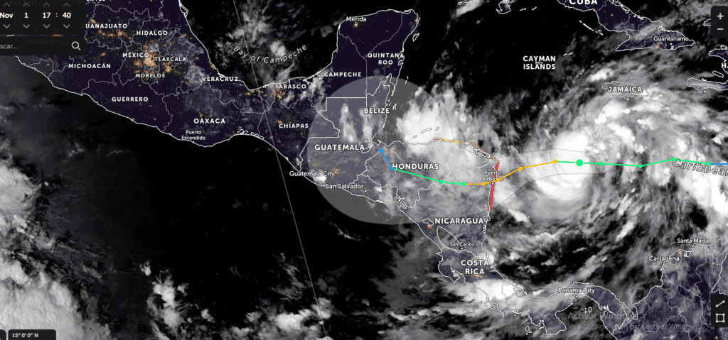 Tormenta ‘Eta’ se fortalece en el Caribe; se aproxima a Nicaragua y podría cambiar de ruta