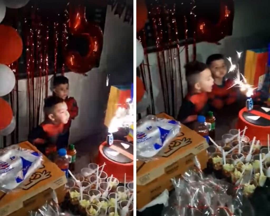 Video: Niños apagan juntos la vela del pastel y los comparan con la pelea de las niñas