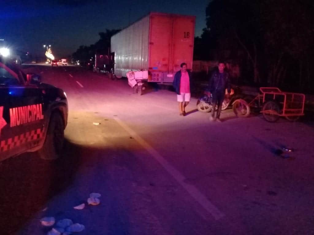 Trágico accidente deja un muerto tras ser arrollado en la carretera Tulum-FCP