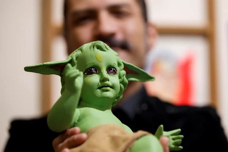 FOTOS: Mexicano convierte al Niño Dios en Baby Yoda y desata polémica