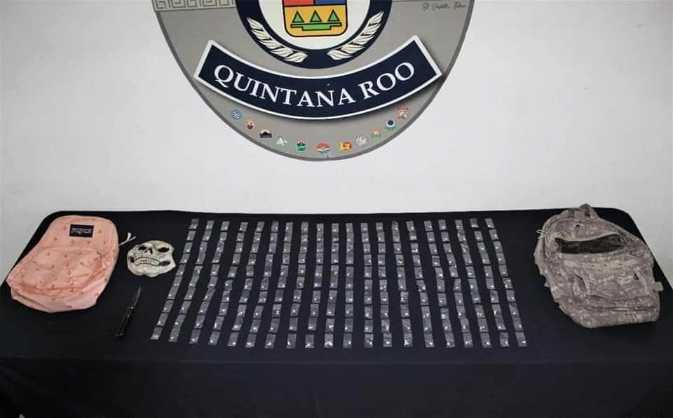 Detienen a tres personas con 200 dosis de crack en Cancún