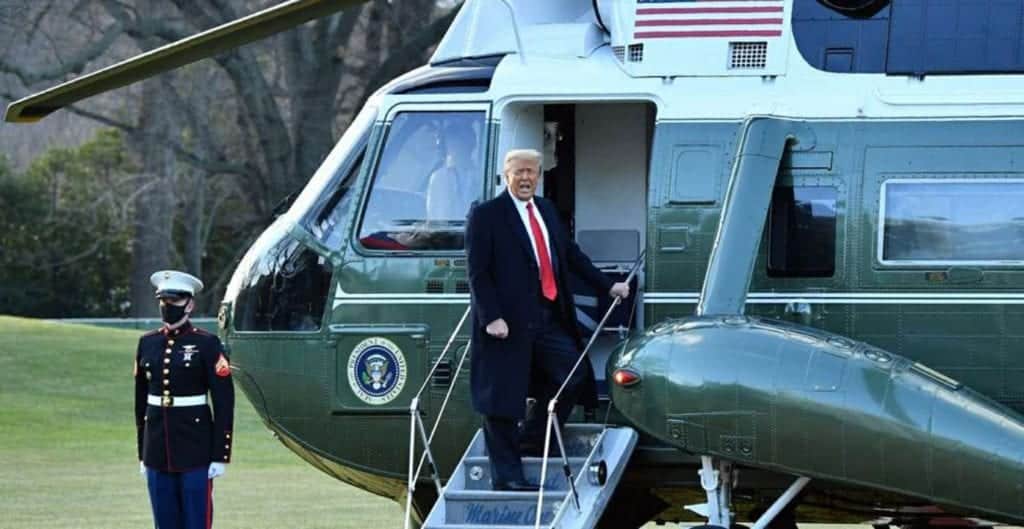 Salida épica de Donald Trump: deja la Casa Blanca y promete 'volver'