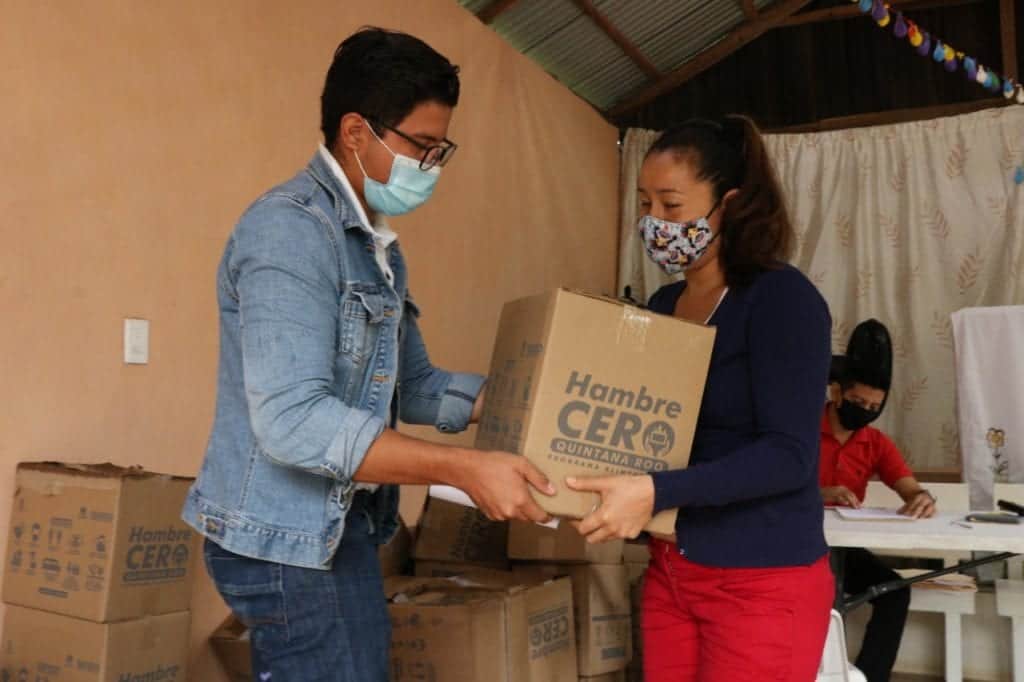 Se reactiva la entrega de alimentos del programa “Hambre Cero” en Quintana Roo