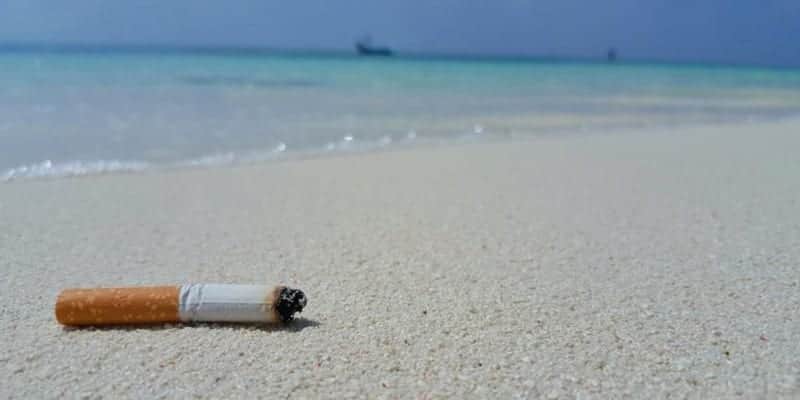 En dos horas levantan hasta 10 mil colillas de cigarro en arenales de Playa del Carmen