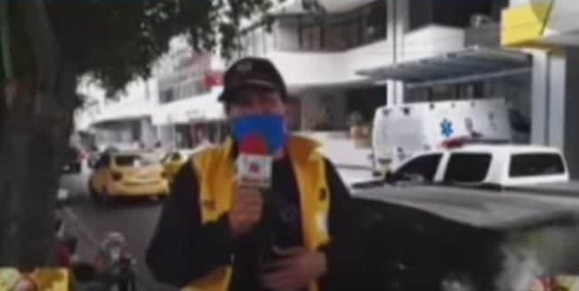 Video: Reportero se entera en plena transmisión en vivo de la muerte de su esposa por Covid-19