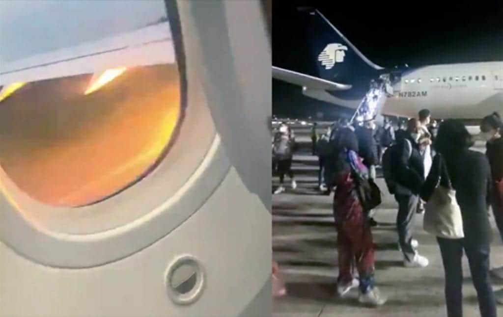 Video: Abortan despegue en vuelo de Cancún a CDMX por accidente con ave