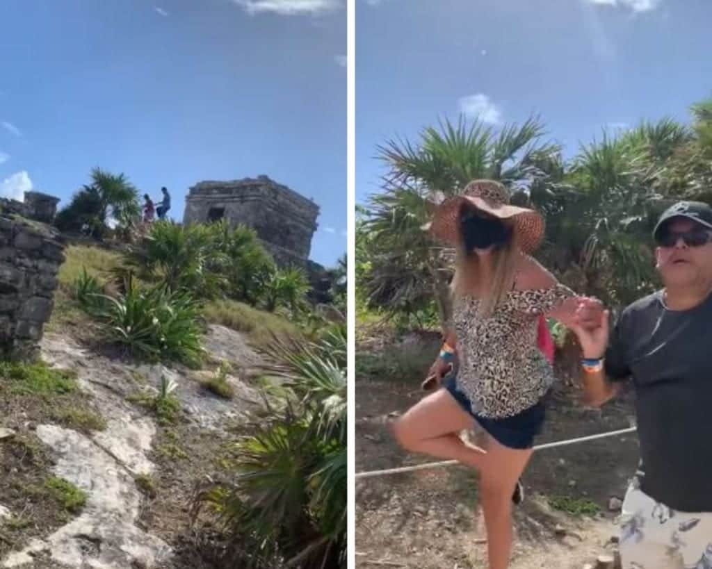 Video: Turistas se saltan límites en sitios arqueológicos para tomarse fotos y los regañan