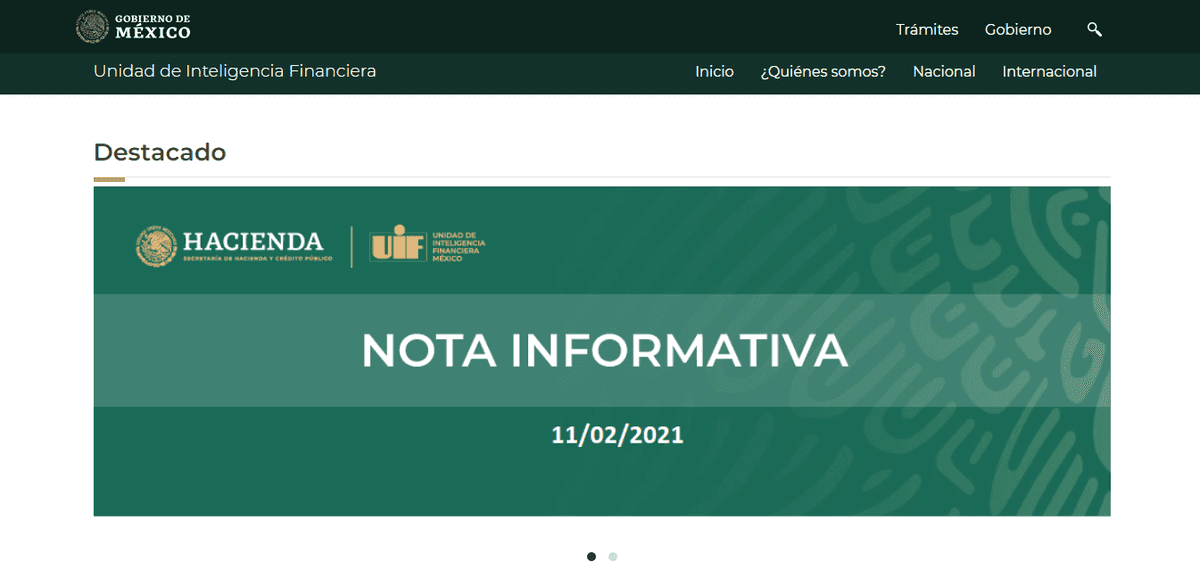 Apócrifo el citatorio de Félix González Canto; fake news: UIF