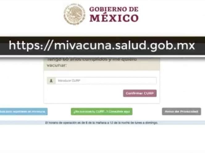 Se "cae" la página en el primer día de registro para vacunación a adultos mayores