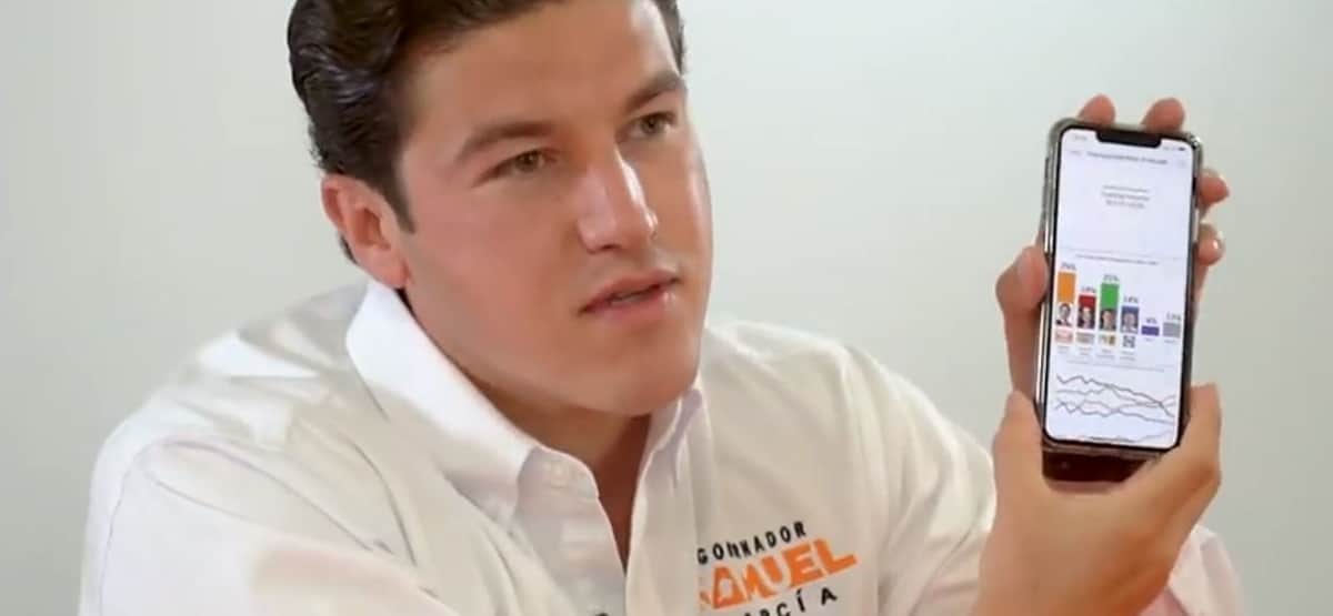 Samuel García asegura ser el favorito para ganar las elecciones en NL, con su propia encuesta