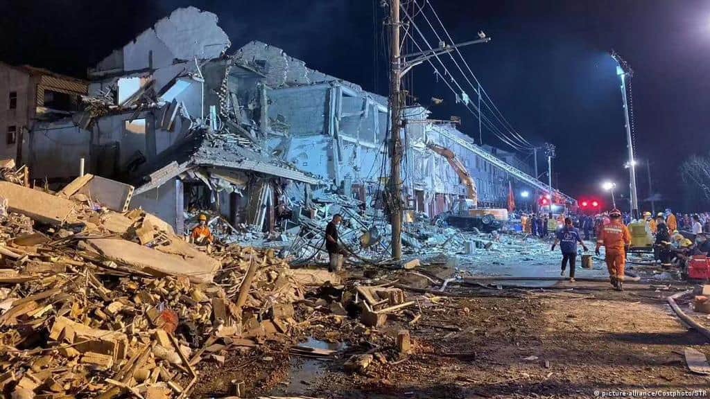 Explosión de gas en China deja 12 muertos y 39 heridos