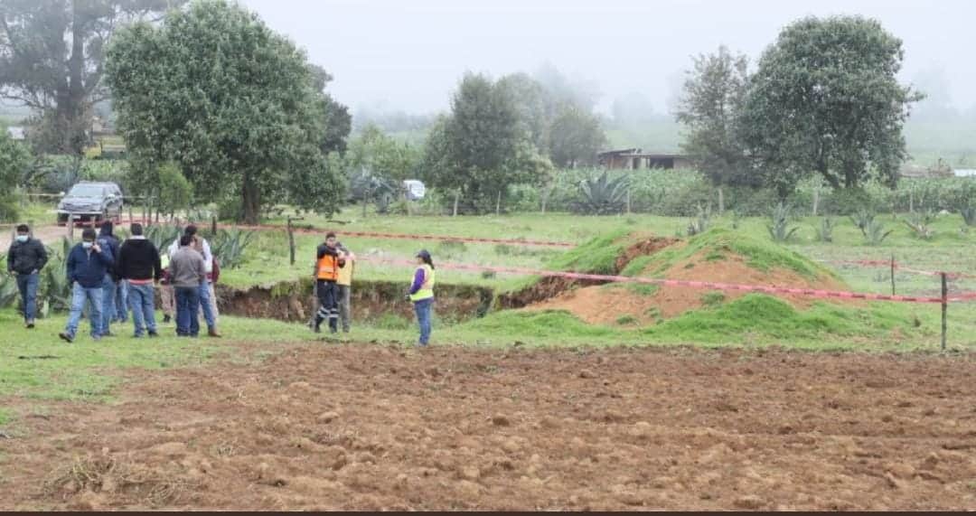 ¡Insólito! Se forma un nuevo socavón en Puebla