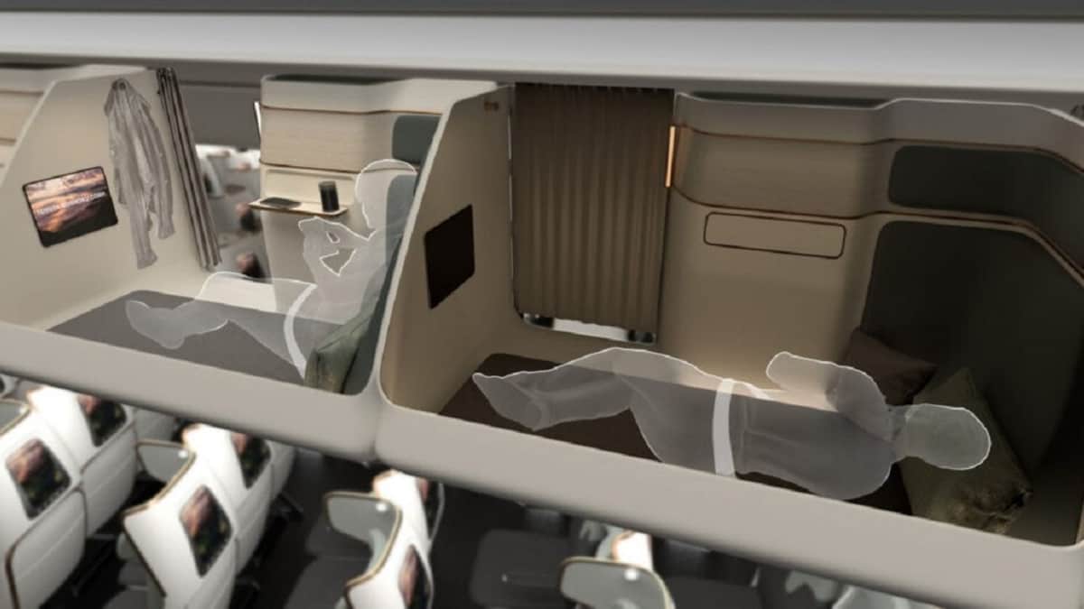 ¿Dormirías en el compartimiento del equipaje de mano durante tu vuelo?