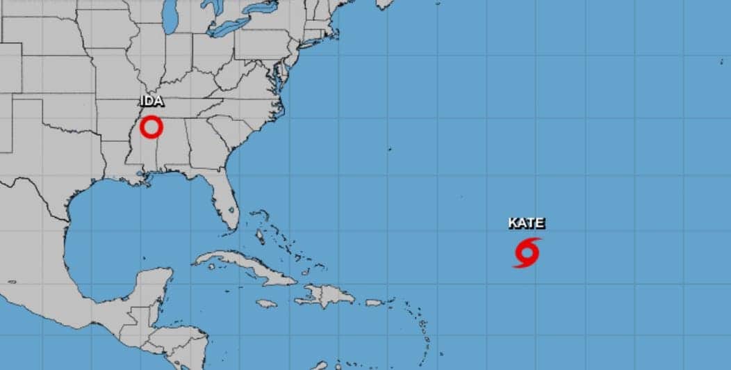 Mantienen bajo vigilancia a la Tormenta Tropical 'Kate' en el Atlántico