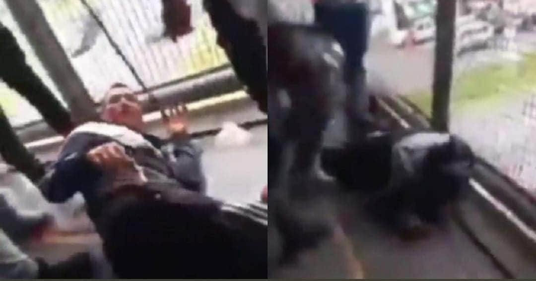 Video: Golpean con violencia a presunto asaltante en el Edomex