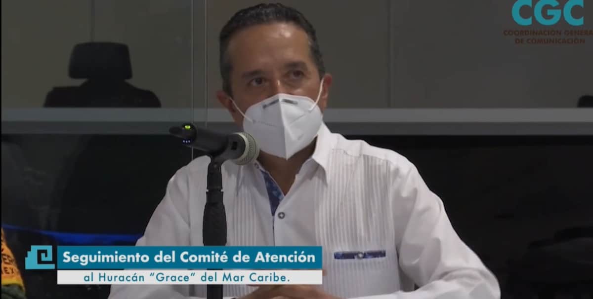 Carlos Joaquín finaliza alerta roja tras llegada de ‘Grace’; retoman actividades y se suspende ley seca