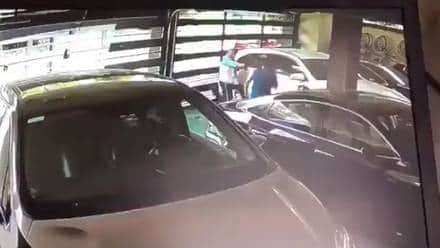 VIDEO: Captan momento en que un escolta mata a un chofer en Nuevo León