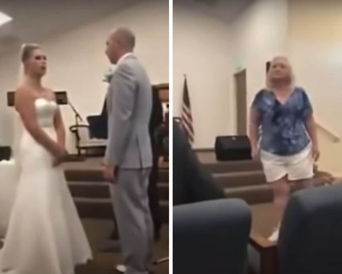 VIDEO: Suegra interrumpe la boda para discutir con la novia por 'robarle a su hijo perfecto'