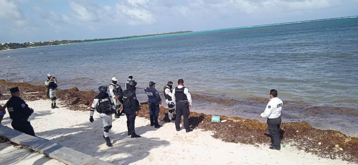 Aseguran 20 kilos de cocaína en playas de Tulum