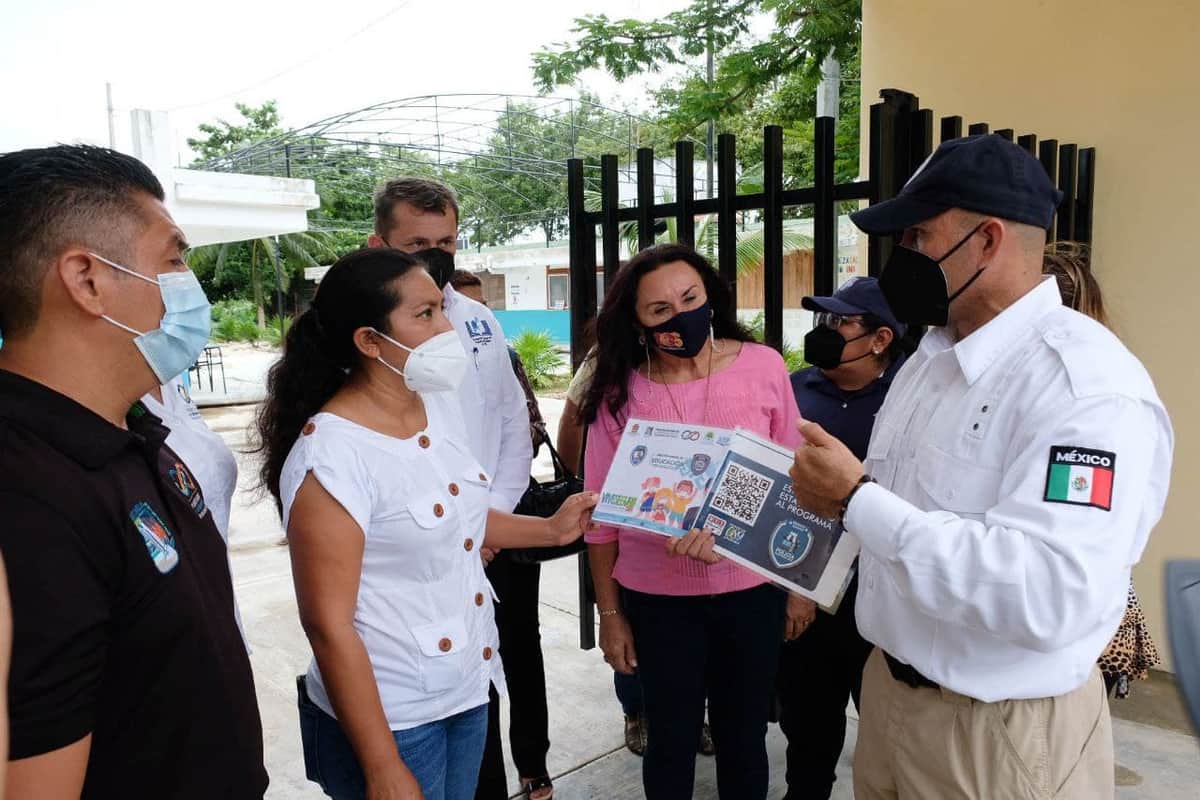 Gobierno de Puerto Morelos implementa programa “Escuela Segura”